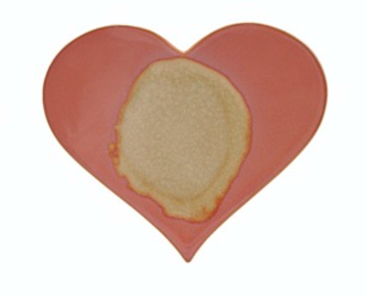 Stoneware Heart Shaped Trivet