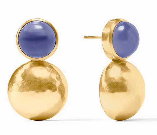 Solara Midi Earring-Iridescent Tanzanite Blue