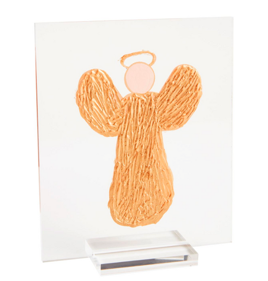 Small Acrylic Angel Plaque Stand