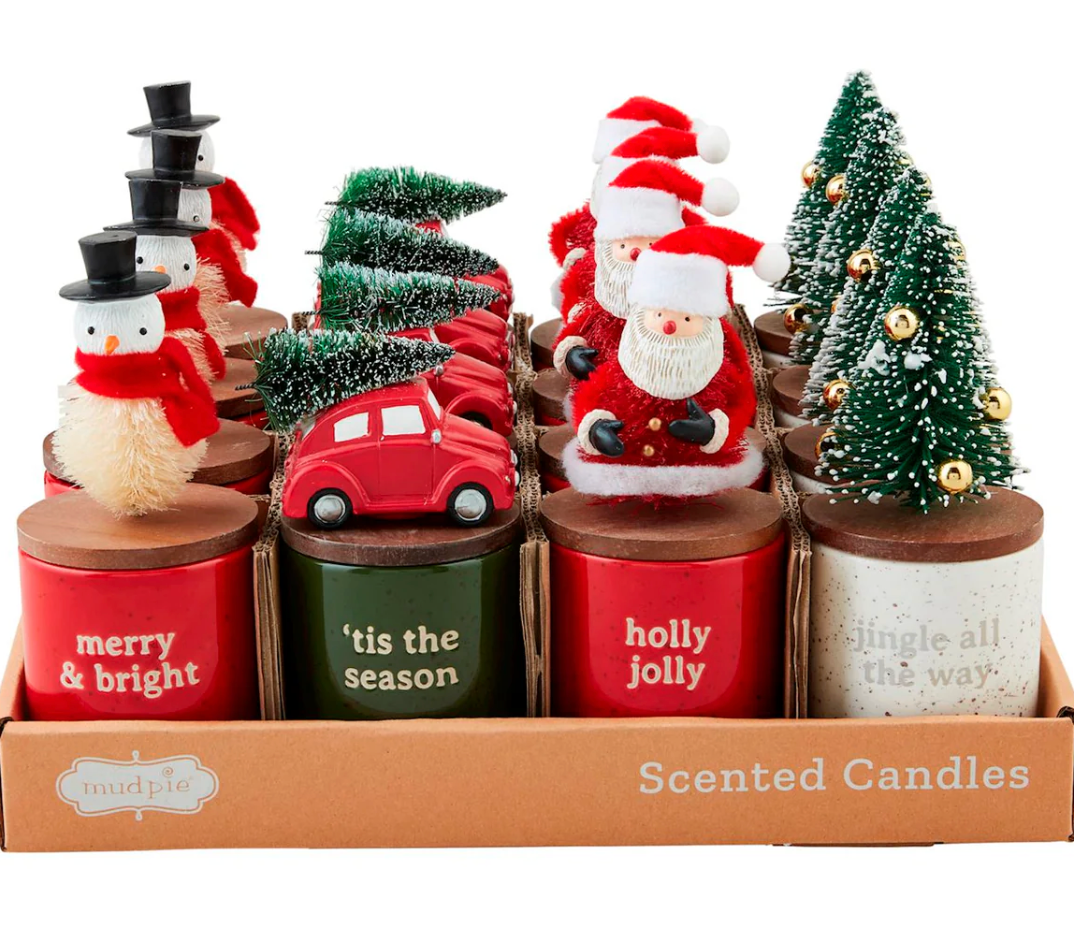 Christmas Bottlebrush Mini Candle