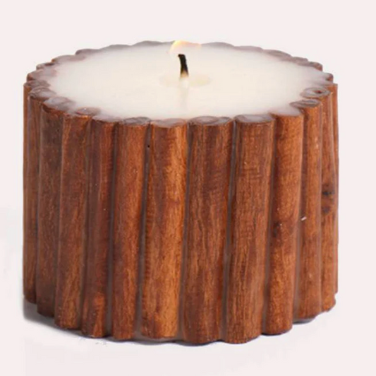 Cinnamon Stick Scented Pillar Candle-3" x 2"