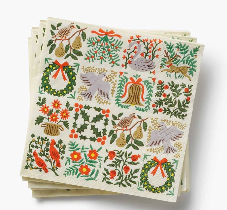 Christmastide Cocktail Napkins