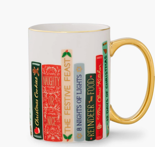 Festive Book Club Porcelain Mug