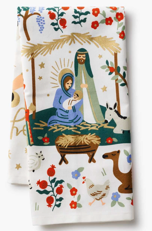 Nativity Tea Towel