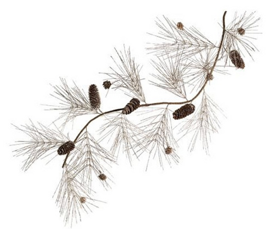 Champagne Spruce and Pinecone Garland