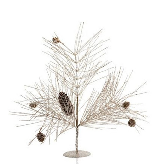 Champagne Spruce and Pinecone Tree- Small