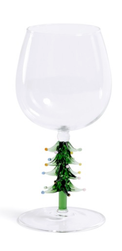 Treetop Cheers Wine Glass-Green