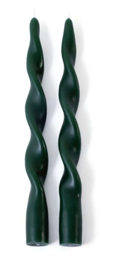 LumiÃ¨re Twist Formal Candles- SET/2, 10" - ALPINE