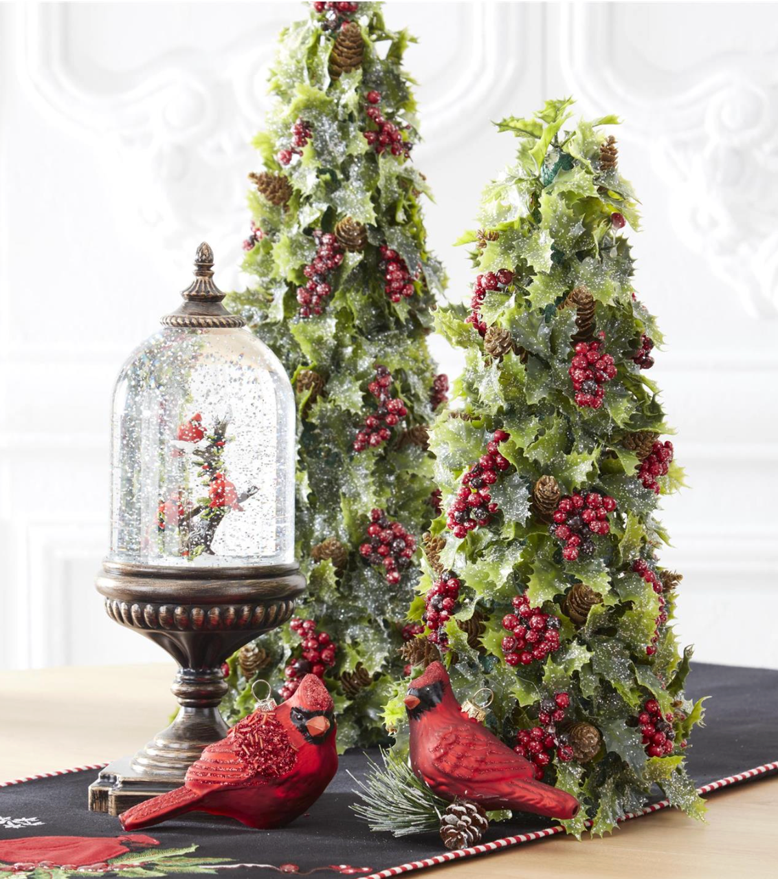 Cardinal Water Spinning LED Snow Globe w/Timer