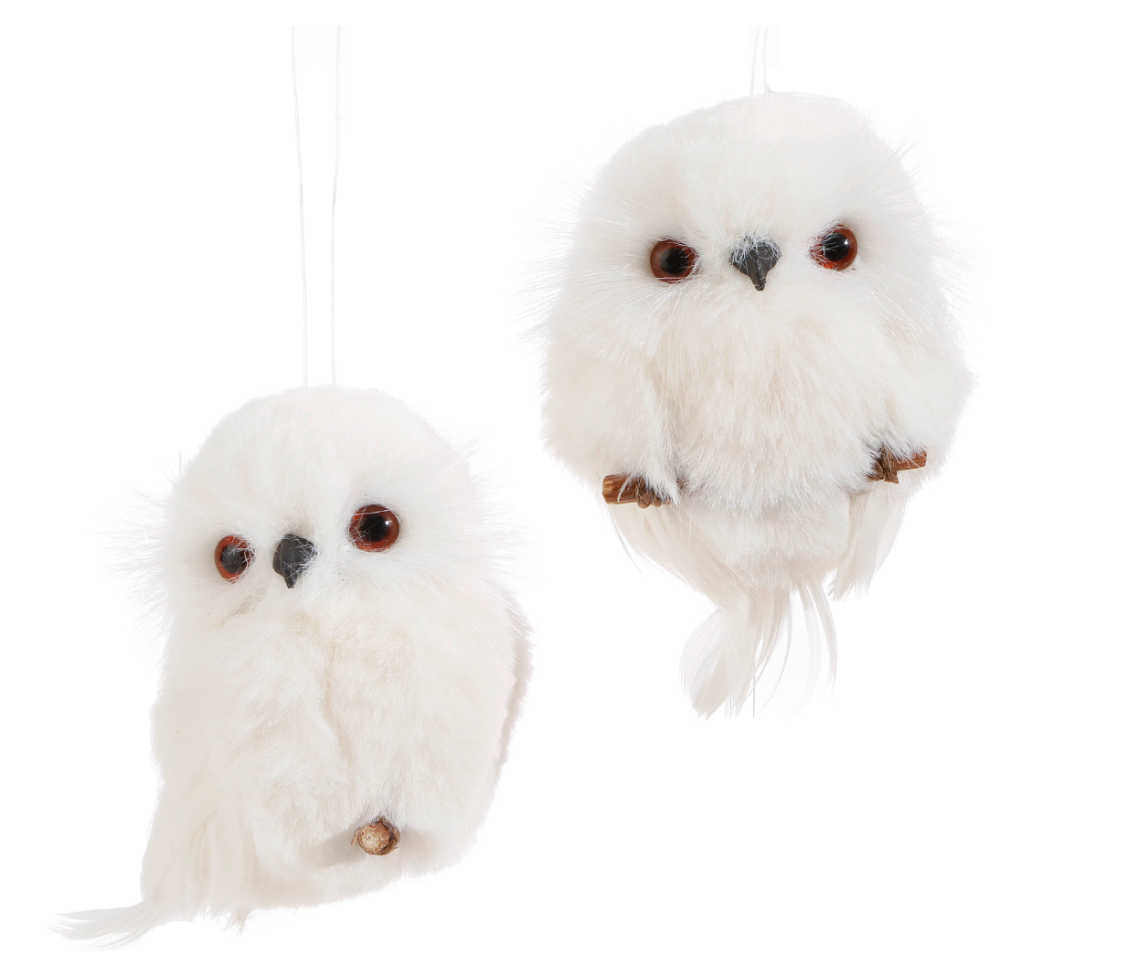 4" White Owl Ornament
