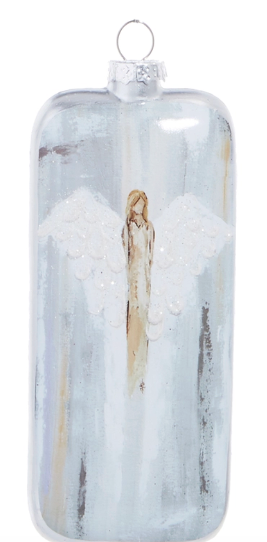 6" Angel Rectangle Ornament