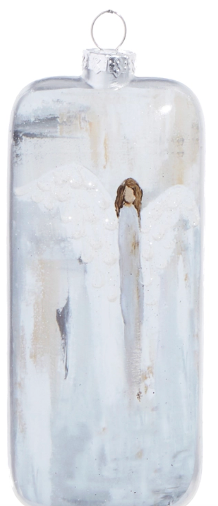 6" Angel Rectangle Ornament