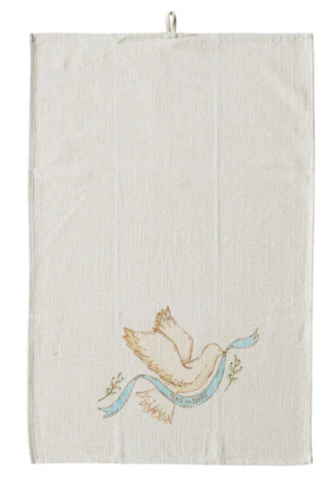 Christmas Cotton Printed Tea Towel , 3 Styles