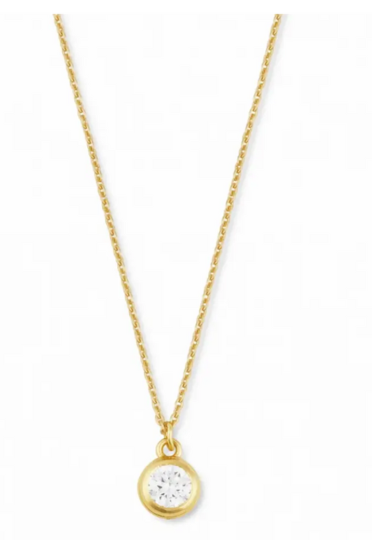 The Dainty Necklace: Bezel Charm