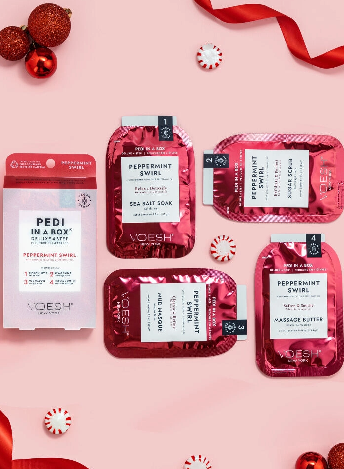Peppermint Swirl Duo Pedi Kit + Hand Crème