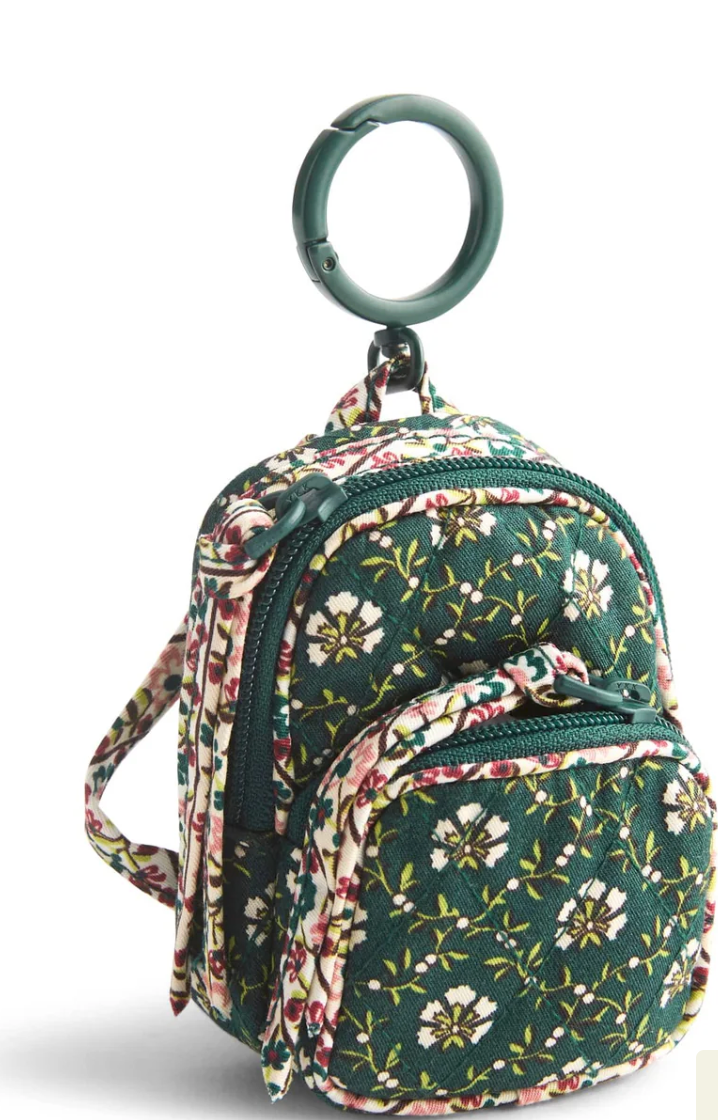 Bancroft Backpack Bag Charm-Mistletoe Lattice