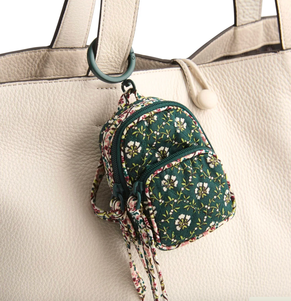 Bancroft Backpack Bag Charm-Mistletoe Lattice