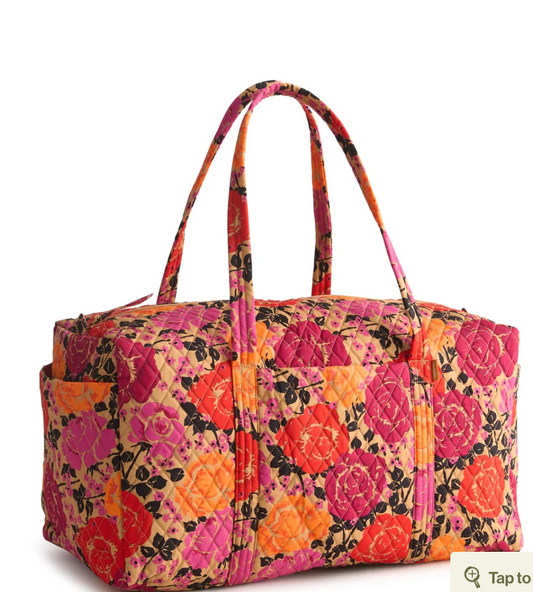 Large Original Duffel Bag- Coming Up Roses