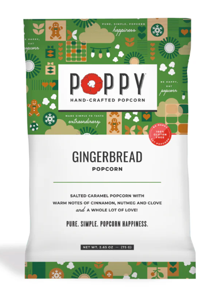 Gingerbread Popcorn -Snack Bag