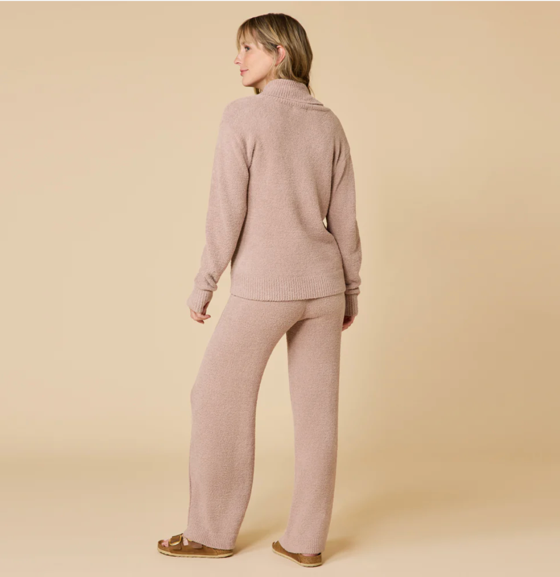 Ultra-Marshmallow Shawl Collar with Pintuck Pant