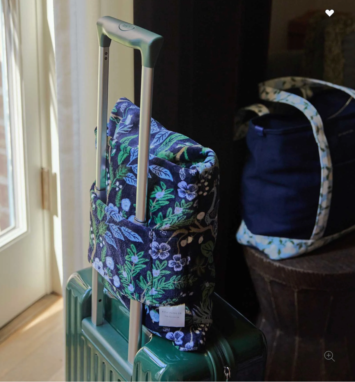 Travel Fleece Blanket- Peacock