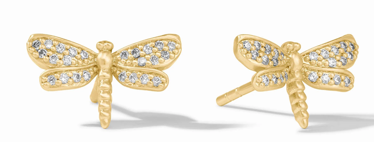 Dragonfly Pavé Stud