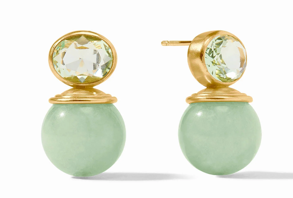 Portofino Earring- Aqua Jade