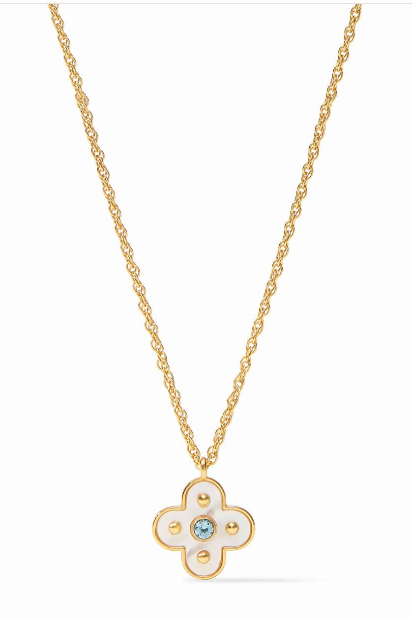 Colette Delicate Necklace-Chalcedony Blue