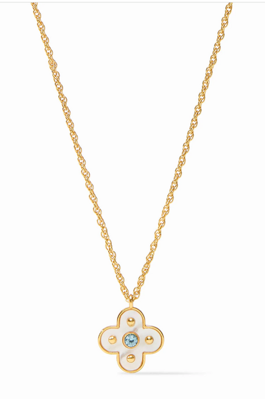 Colette Delicate Necklace-Chalcedony Blue