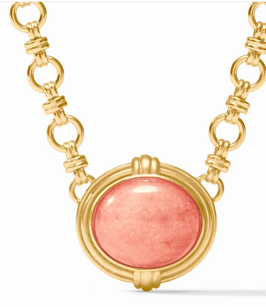 Portofino Demi Necklace- Melon Jade