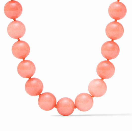 Portofino Beaded Necklace-Melon Jade