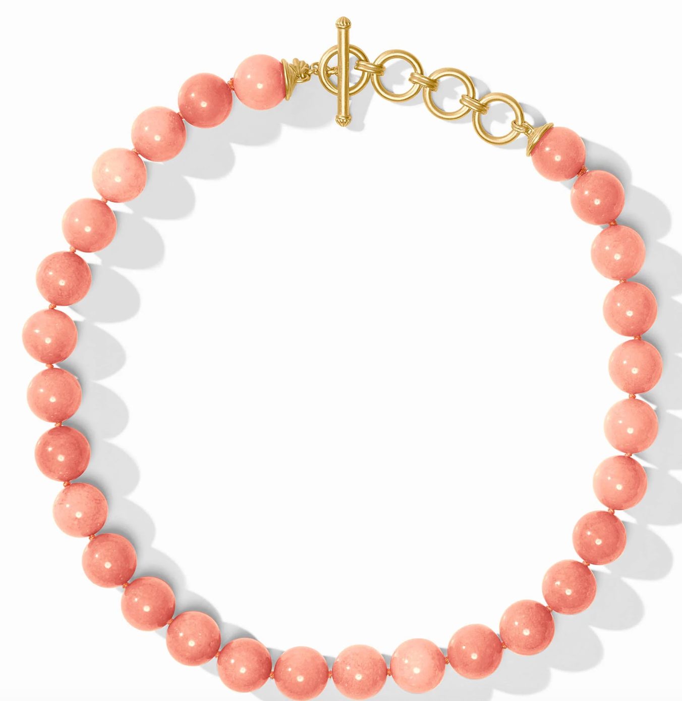 Portofino Beaded Necklace-Melon Jade