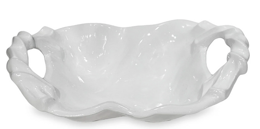 VIDA Sasha Small Bowl with Handles White