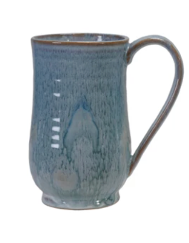 20 oz. Stoneware Mug, 4 Colors (Each One Will Vary)