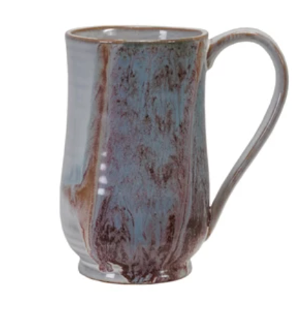 20 oz. Stoneware Mug, 4 Colors (Each One Will Vary)