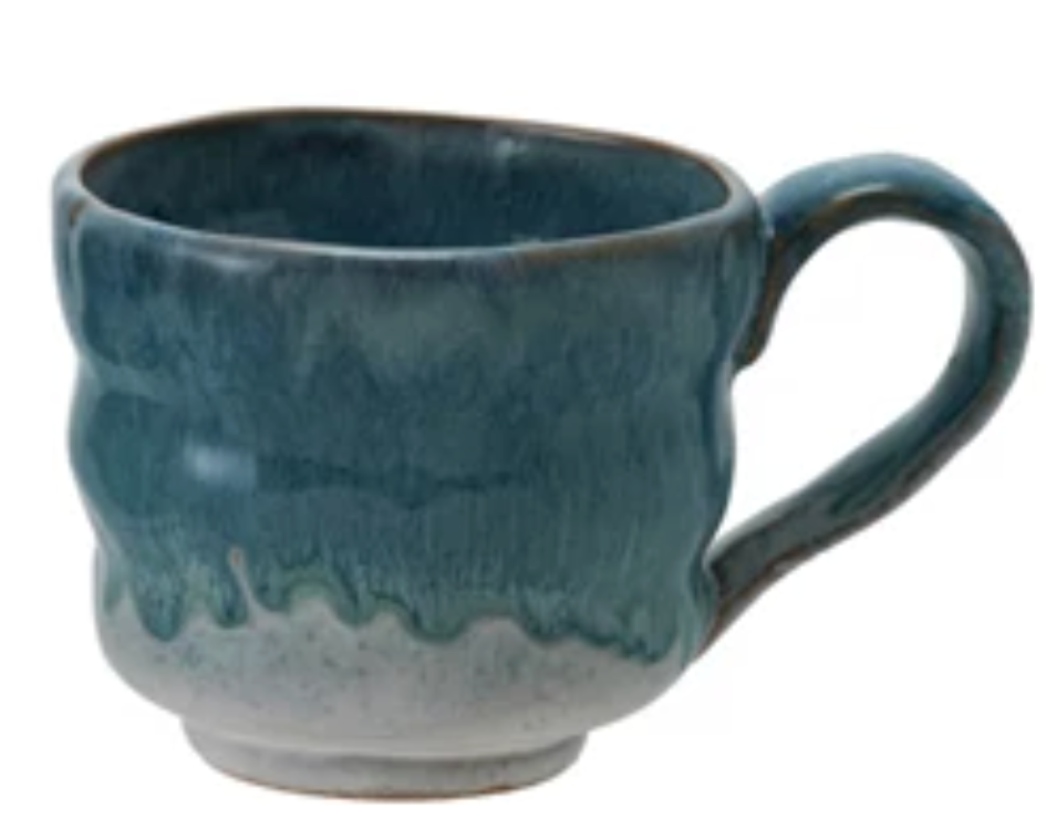 14 oz. Stoneware Mug, Reactive Glaze, 3 Colors (Each One Will Vary)