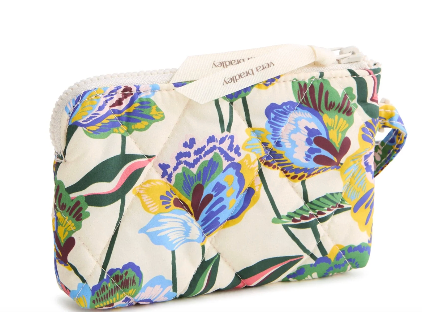 Clip & Zip Wristlet-Gardenia Garden