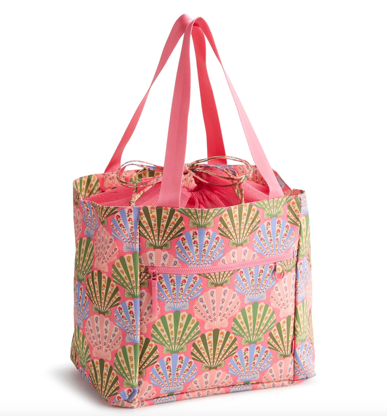 Drawstring Family Tote- Cottage Shells