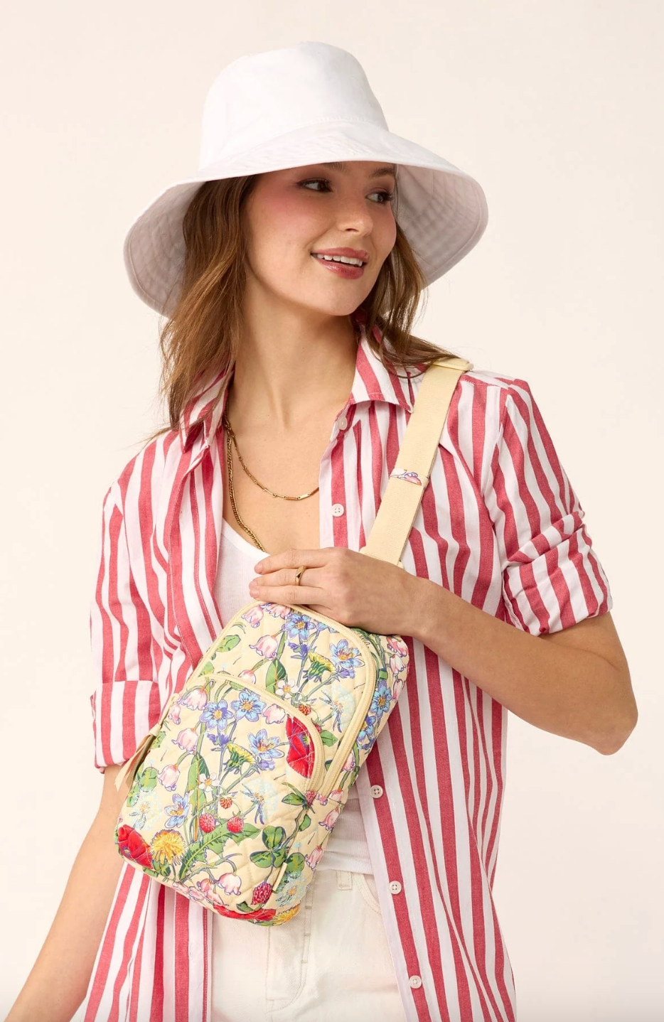 Lorman Sling Backpack-All the Pretty Wildflowers