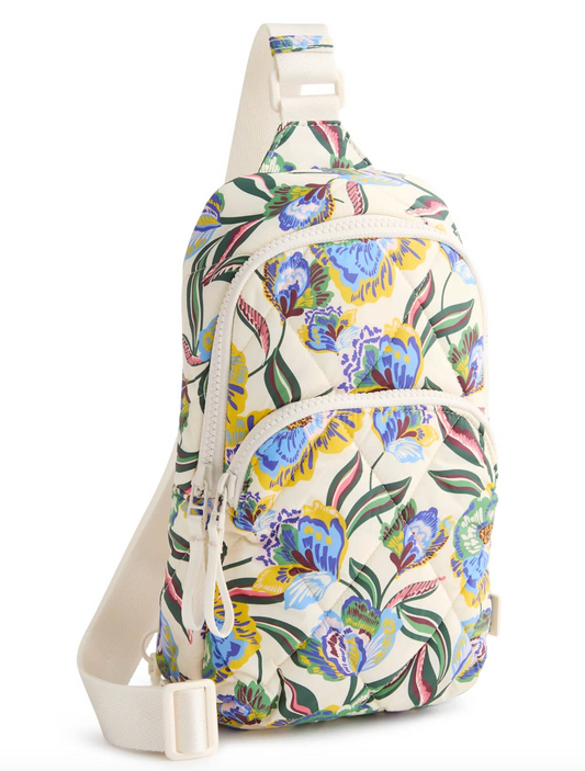 Lorman Sling Backpack-Gardenia Garden