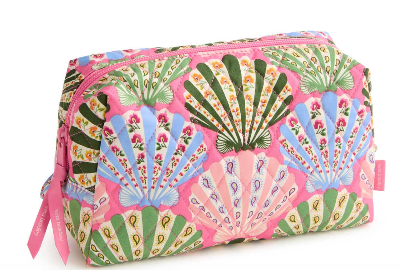 Medium Cosmetic Bag-Cottage Shells