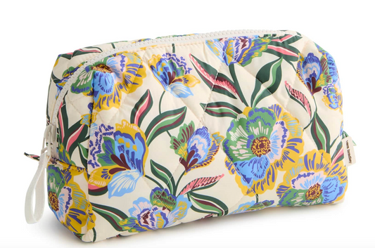 Medium Cosmetic Bag- Gardenia Garden