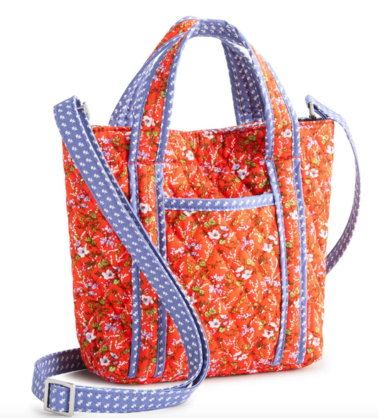 Mini Hathaway Tote- Wildflower Sprigs