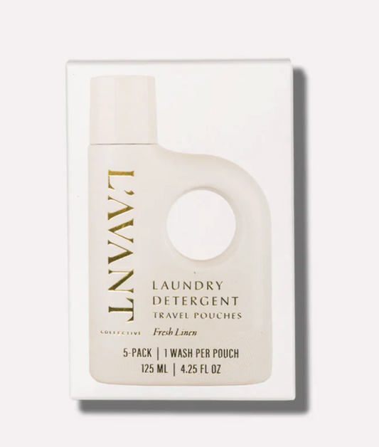 Laundry Detergent Travel Pack (Set of 5)- Fresh Linen