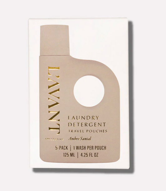 Laundry Detergent Travel Pack (Set of 5)- Ambre Santal