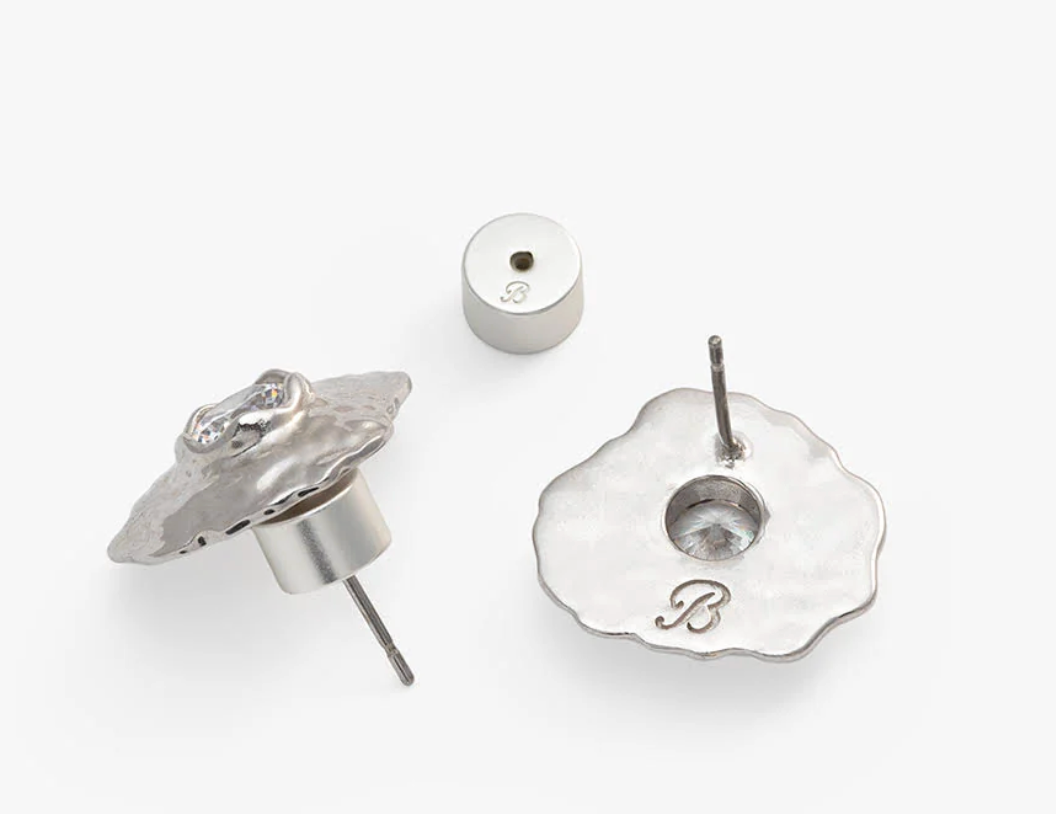 Cannonborough Rhodium Plated Stud Earring