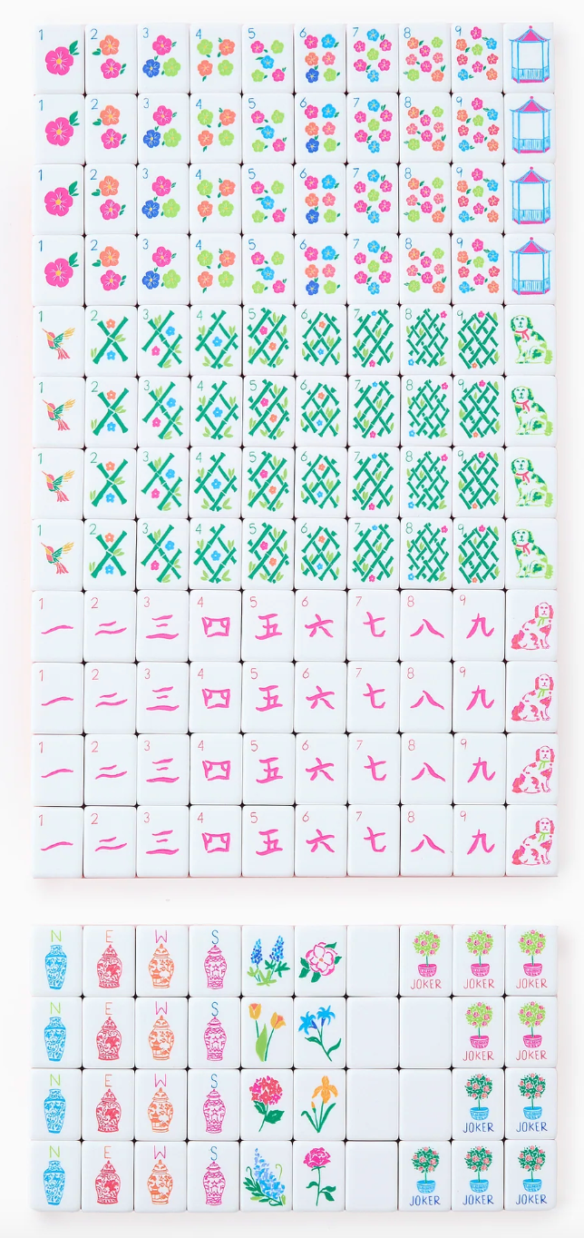 Sunset Mahjong Tiles