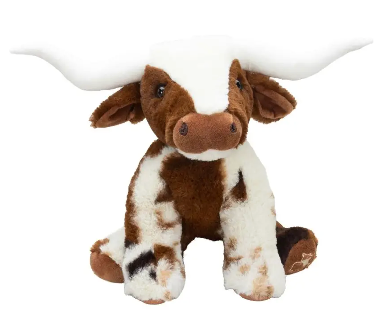 Large Cream Brown Texas Cow