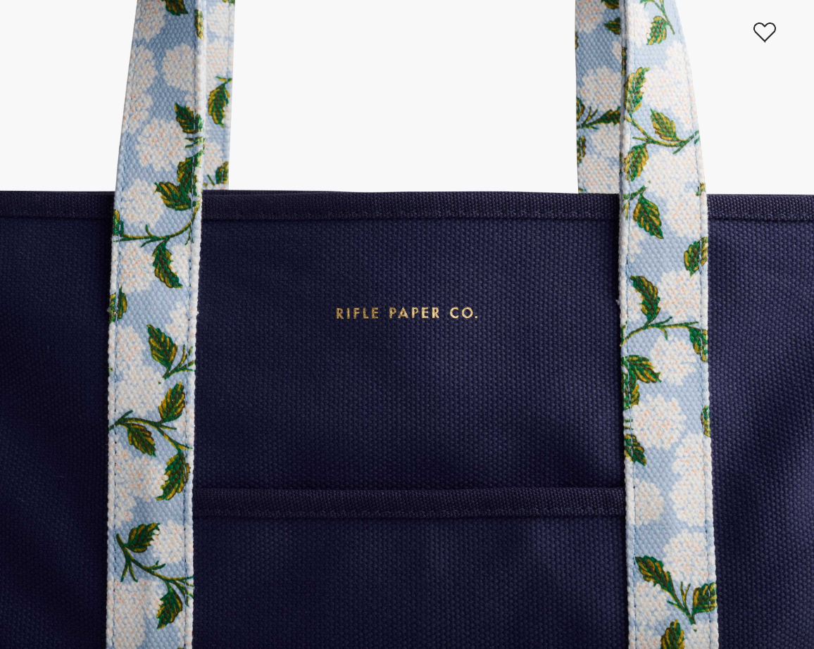 Hydrangea Canvas Carry All