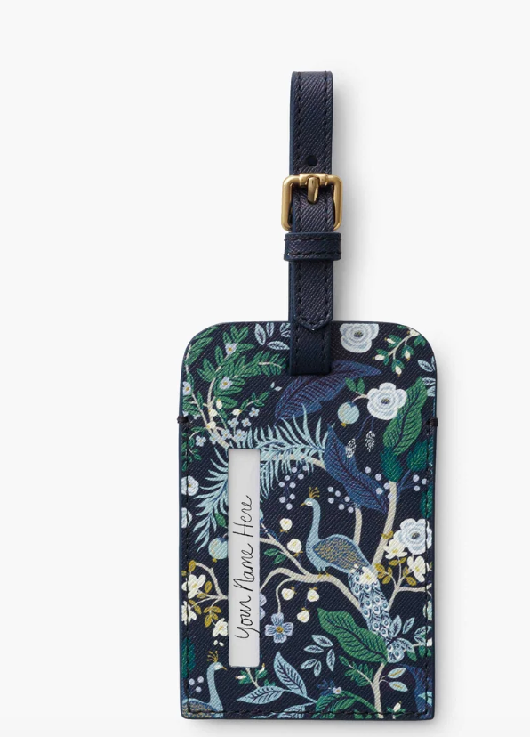 Peacock Luggage Tag